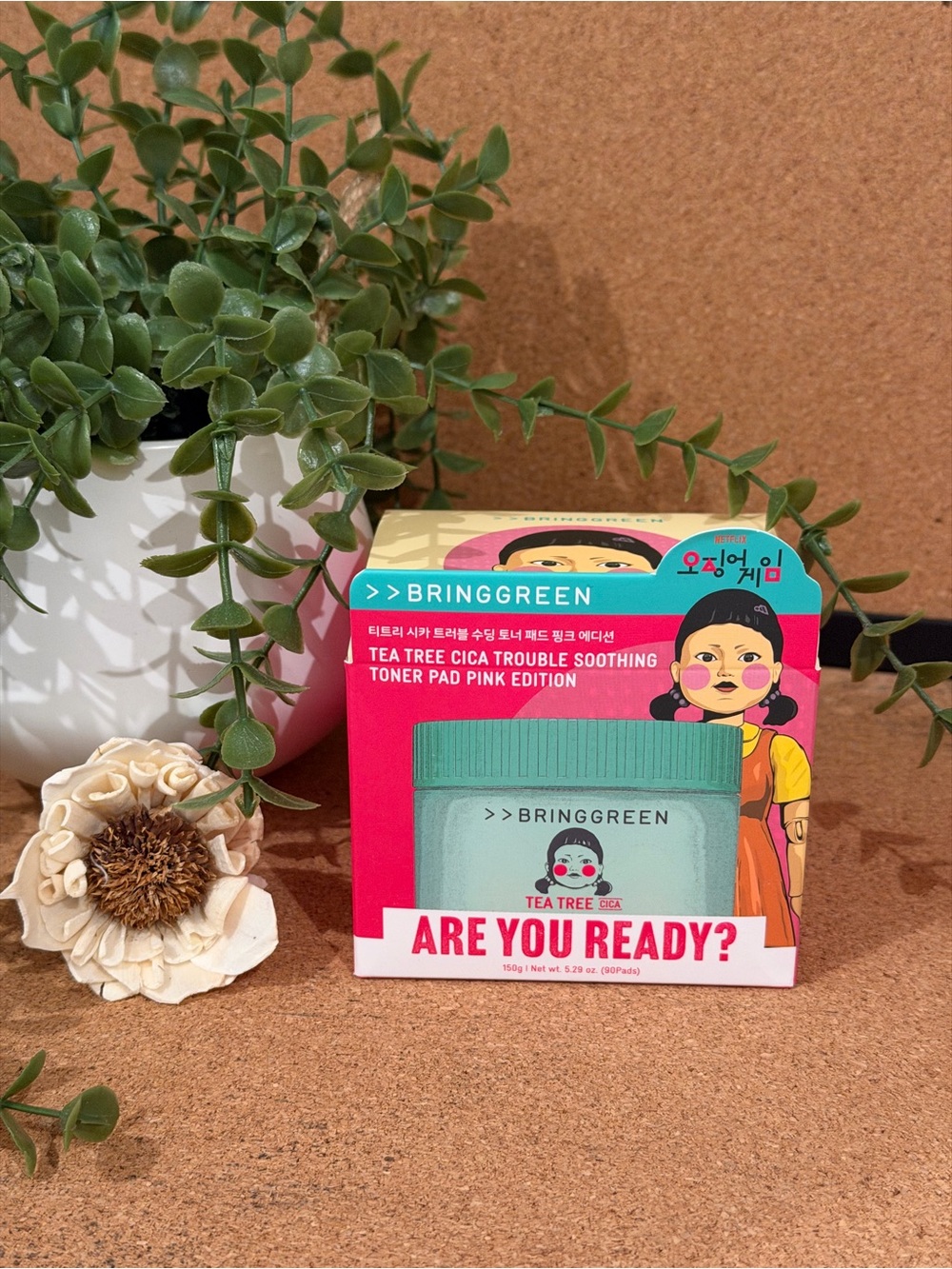 Tea Tree Cica Trouble Soothing Toner Pad - Pink